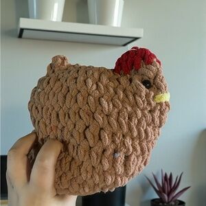Crochet Light Brown Chicken
